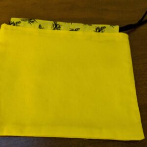 Mask Bag with Bumble Bee Accent
