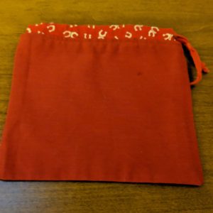 Red Mask Bag with Horse Shoe accent