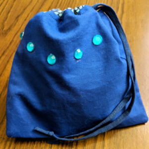 Blue Vera Mask Bag